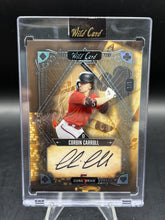 Load image into Gallery viewer, 2024 Wild Card Five Card Draw Auto Platinum Foil Gold Corbin Carroll #/1
