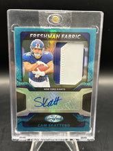 Load image into Gallery viewer, 2025 Panini Certified Cam Skattebo Freshman Fabric Mirror Signatures Teal #/199
