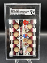 Load image into Gallery viewer, 2022 Leaf Hit Kings Relics Clemente / Mays / Robinson / Colavito #/4
