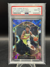 Load image into Gallery viewer, 2020-21 Panini Select #61 Anthony Edwards Blue White Purple Cracked Ice PSA 10

