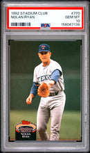 Load image into Gallery viewer, 1992 Stadium Club #770 Nolan Ryan PSA 10
