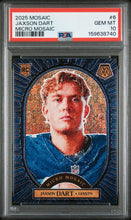Load image into Gallery viewer, 2025 Panini Mosaic #6 Jaxson Dart Micro Mosaic PSA 10
