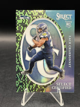 Load image into Gallery viewer, 2023 Select Zach Charbonnet Green &amp; Black Snakeskin Prizm #/2
