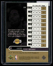 Load image into Gallery viewer, 1999-00 Upper Deck HoloGrFX #28 AU Kobe Bryant AuSome
