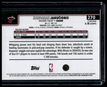 Load image into Gallery viewer, 2025-26 Topps Chrome #270 Kasparas Jakučionis Orange Speckle Refractor #/25
