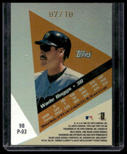 Load image into Gallery viewer, 1999 Topps Tek #9B Wade Boggs Pattern 03 Gold #/10
