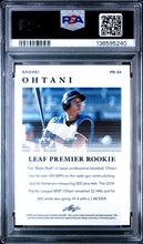 Load image into Gallery viewer, 2018 Leaf Premier Rookies #PR-04 Shohei Ohtani Premier Rookies PSA 9
