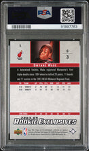 Load image into Gallery viewer, 2003 Upper Deck Rookie Exclusives #5 Dwyane Wade Rookie Exclusives PSA 9
