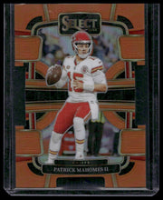 Load image into Gallery viewer, 2023 Panini Select #49 Patrick Mahomes II Orange Prizms Die Cuts #/499
