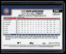 Load image into Gallery viewer, 2025 Topps #290 Pete Crow-Armstrong Gold #/2025
