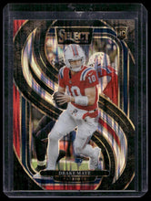 Load image into Gallery viewer, 2024 Panini Select #113 Drake Maye Black &amp; Red Prizm Shock
