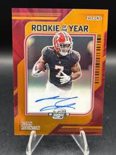 Load image into Gallery viewer, 2023 Contenders Optic Bijan Robinson Rookie of the Year Contenders Orange #/50
