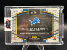 Load image into Gallery viewer, 2021 Panini Select Amon-Ra St. Brown Jumbo Rookie Swatch White Prizm #/35
