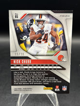 Load image into Gallery viewer, 2024 Panini Prizm #65 Nick Chubb Gold Shimmer #/10
