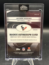 Load image into Gallery viewer, 2025 Topps Chrome Black #RAU-JH Jayden Higgins Rookie Autographs #/299
