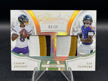Load image into Gallery viewer, 2024 Panini Flawless Lamar Jackson / Zay Flowers Flawless Connections #/15
