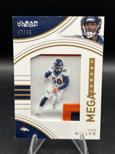 Load image into Gallery viewer, 2016 Panini Clear Vision #23 Von Miller Clear Vision Mega Jersey Prime #/49
