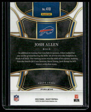 Load image into Gallery viewer, 2023 Panini Select #410 Josh Allen Blue Disco Prizms #/25
