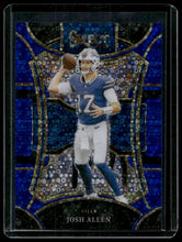 Load image into Gallery viewer, 2023 Panini Select #410 Josh Allen Blue Disco Prizms #/25
