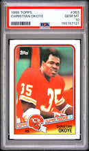 Load image into Gallery viewer, 1988 Topps #363 Christian Okoye PSA 10
