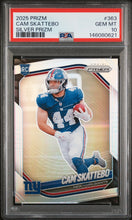Load image into Gallery viewer, 2025 Panini Prizm #363 Cam Skattebo Silver Prizm PSA 10
