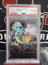 Load image into Gallery viewer, 2020 Panini Illusions #7 Justin Herbert Retail PSA 10
