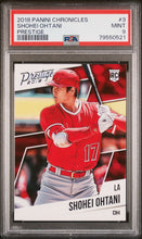 Load image into Gallery viewer, 2018 Panini Chronicles Prestige #3 Shohei Ohtani Prestige PSA 9
