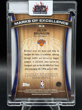 Load image into Gallery viewer, 2025-26 Topps #ME-JB Jalen Brunson Marks of Excellence Green Rainbow #/99

