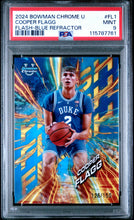 Load image into Gallery viewer, 2024 Bowman Chrome University Flash #FL1 Cooper Flagg Flash-Blue Refractor PSA 9
