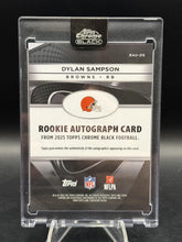 Load image into Gallery viewer, 2025 Topps Chrome Black #RAU-DS Dylan Sampson Rookie Autographs
