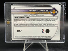 Load image into Gallery viewer, 2025-26 Bowman #122 Bronny James Jr. Black Pattern Border #/10
