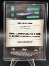Load image into Gallery viewer, 2026 Finest #FMA-CDU Caleb Durbin Finest Mega Autographs Green Mini Diamond #/99
