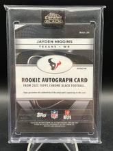 Load image into Gallery viewer, 2025 Topps Chrome Black #RAU-JH Jayden Higgins Rookie Autographs
