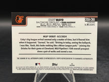 Load image into Gallery viewer, 2025 Topps Chrome Update Coby Mayo Rookie Debut Autographs Black Refractors #/10
