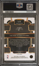 Load image into Gallery viewer, 2023-24 Panini Select #87 Victor Wembanyama Orange Flash Prizms PSA 8
