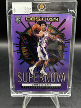 Load image into Gallery viewer, 2024-25 Panini Obsidian Jared McCain Supernova Electric Etch Purple Flood #/75
