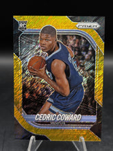 Load image into Gallery viewer, 2025-26 Prizm Basketball Cedric Coward Gold Shimmer #/10
