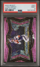 Load image into Gallery viewer, 2024 Panini Select #441 Jj Mccarthy Pink Glitter PSA 9

