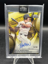 Load image into Gallery viewer, 2025 Topps Chrome Black Kyle Manzardo Autos Gold Mini-Diamond Refractors #/50
