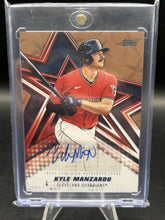 Load image into Gallery viewer, 2024 Topps Update #BSA-KM Kyle Manzardo Baseball Stars Autographs Gold #/50
