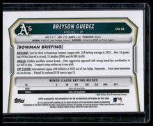 Load image into Gallery viewer, 2026 Bowman Breyson Guedez Chrome Prospect Autographs Speckle Refractors #/299

