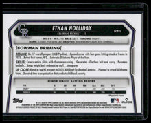 Load image into Gallery viewer, 2026 Bowman #BCP-1 Ethan Holliday Chrome Prospects Etched In Glass
