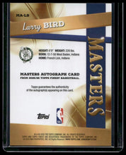 Load image into Gallery viewer, 2026 Finest Larry Bird Masters Autographs Orange Refractor #/25
