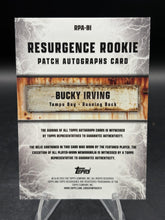 Load image into Gallery viewer, 2024 Topps Resurgence Bucky Irving Rookie Patch Autos Purple Surge #/75
