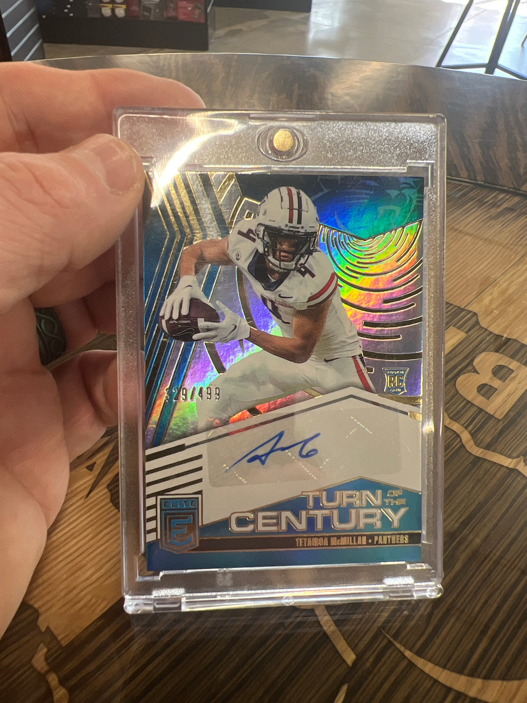 2025 Donruss Elite Tetairoa McMillan Turn of the Century #329/499 Auto #TOC-TMC