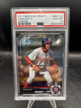 Load image into Gallery viewer, 2017 Bowman Draft #BDC162 Juan Soto Chrome PSA 10
