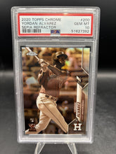 Load image into Gallery viewer, 2020 Topps Chrome #200 Yordan Alvarez Sepia Refractor PSA 10
