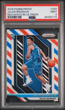Load image into Gallery viewer, 2018 Panini Prizm #250 Jalen Brunson Red/White/Blue Prizm PSA 9
