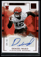 Load image into Gallery viewer, 2018 Panini Impeccable #143 Denzel Ward Red (Rookie Autographs) #/49
