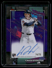 Load image into Gallery viewer, 2026 Finest #FA-CD Chase DeLauter Finest Autographs Purple Refractors #/75
